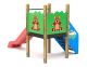 Mini torre con scivolo in legno